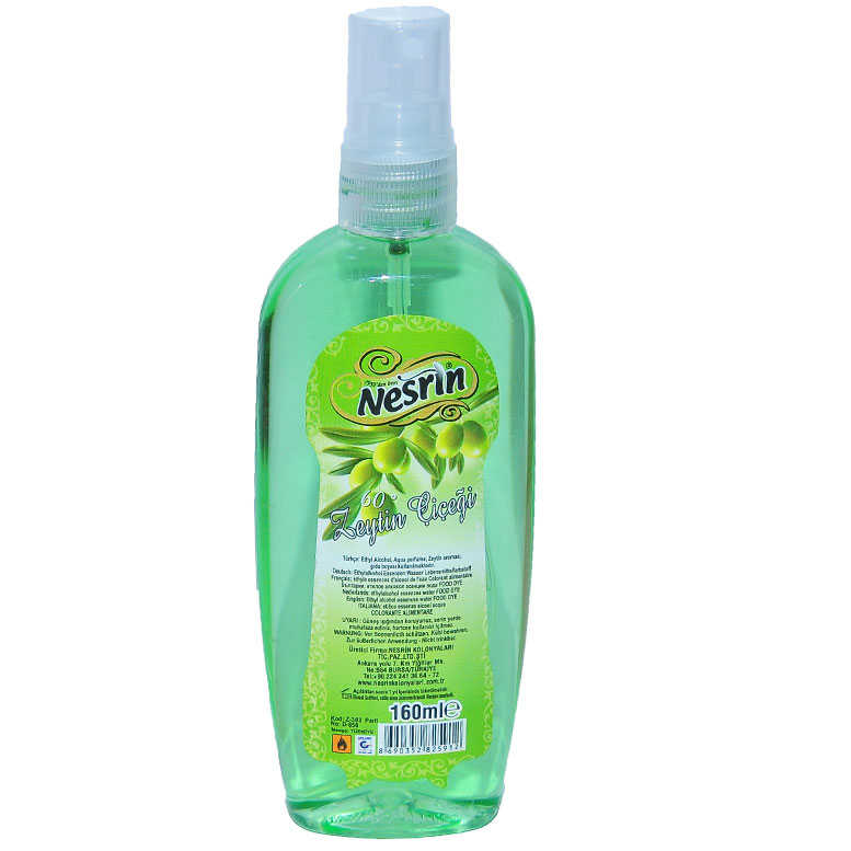 Zeytin Çiçeği Kolonyası 160ML - Sprey - Nesrin Zeytin Çiçeği Kolonyası 60 Derece Pet Şişe Sprey 160 ML - Görsel 1