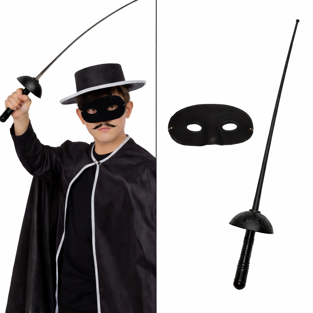 zorro-kostum-aksesuar-seti-maske-ve-kilic-67-cm-resim-5444.jpg Zorro Kostüm Plastik Aksesuar Seti Maske ve Kılıç (67 cm) - Görsel 1
