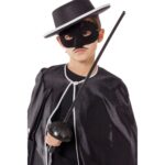Zorro Kostüm Plastik Aksesuar Seti  Maske ve Kılıç (67 cm) - Görsel 4