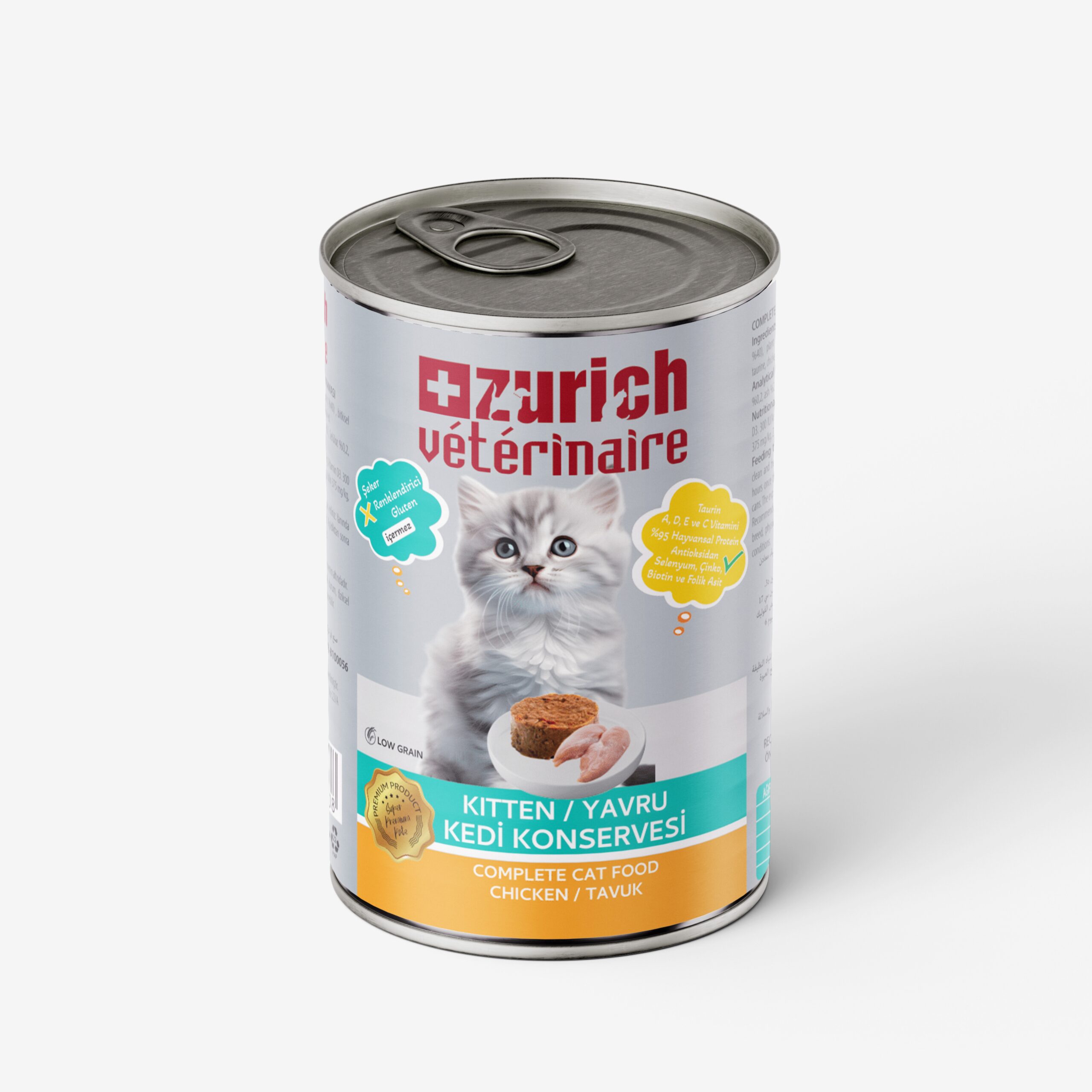 zurich-veterinaire-pate-tavuklu-yavru-kedi-konservesi-24x415-gr.jpg Veterinaire Pate Tavuklu Yavru Kedi Konservesi 415 gr - Görsel 1