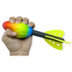 Plaj Oyuncakları - Roket Top 25 cm - ZY144 - 1 ADET - Görsel 3